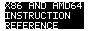 x86 and amd64 instruction reference (bootable)